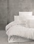 L'essentiel linge de maison Genny - Blanco - Juego de funda de edredón de satén doble